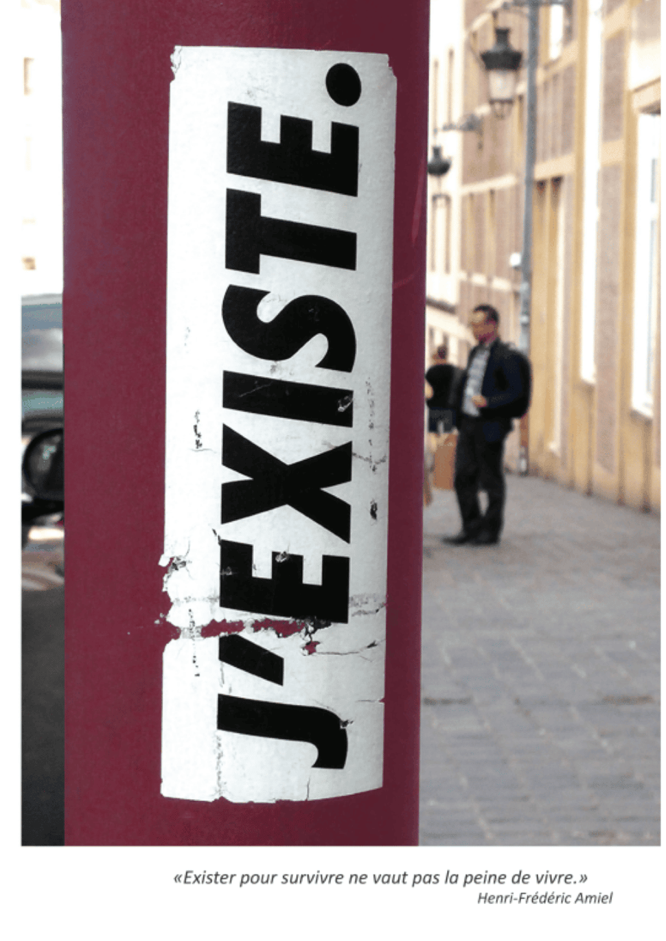 J'existe - l'affiche