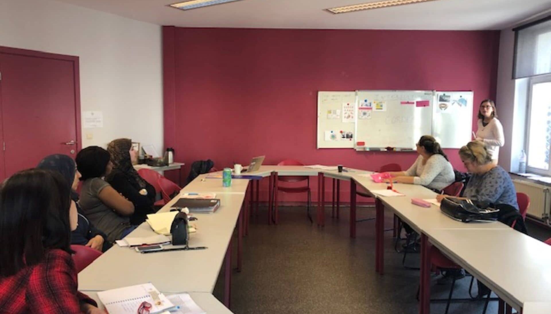Photo d'une salle où se déroulent les ateliers