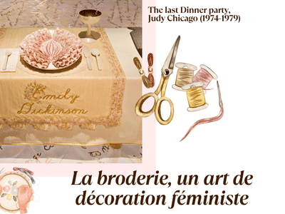 broderie art de décoration féministe